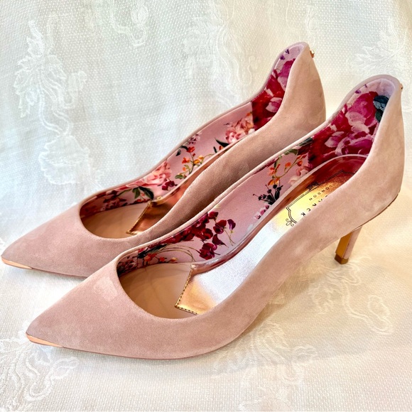 Ted Baker Shoes - Elegant Pink Suede Women's Heels